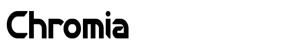 Chromia font preview